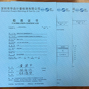 送回客户仪器，寄送校准报告证书